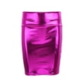 thumbnail image 7 of MSemis Women's Metallic Shiny PU Leather Bodycon Mini Skirt A-line Pencil Club Party Skirt Clubwear, 7 of 7
