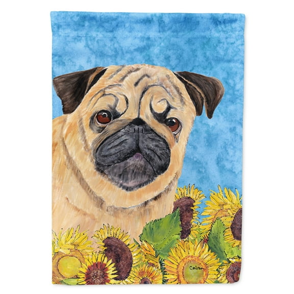 Carolines Treasures SC9068GF Pug Flag Garden Size