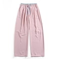 thumbnail image 5 of Aezemi Men Straight Leg Running Pants Fashion Outdoor Elastic Waist Drawstring Workout Long Trousers with Pockets Winter Fall Sports Exercise Trendy Comfy Casual Bottoms XS, 5 of 7