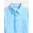 thumbnail image 2 of Wonder Nation Boys' Garment Dye Polo Shirt, Sizes XS-XXL & Husky, 2 of 3