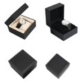 thumbnail image 3 of Black Watch Box PU Leather Wrist Watch Organizer Jewelry Display Case Large, 3 of 9