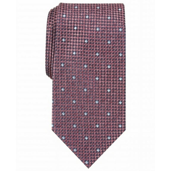 Perry Ellis Men’s Arran Neat Silk Ties, Red