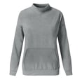 thumbnail image 7 of Mercatoo Teen Girls Fleece Pullover Sweatshirts with Pockets Long Sleeve Plain Crew Neck Jumper Sweater Tops Kids Warm Clothes, 7 of 7