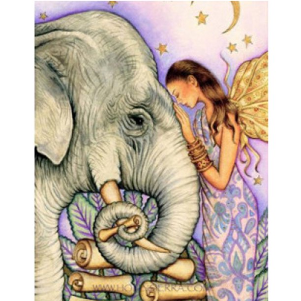 Drill Diamond Painting (DE3510) 5D DIY Kit de bordado de punto de cruz completo (Elephant03) 50x70cm FLhrweasw Nuevo