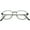 Black Black / Clear, variant on True Vintage Metal Square Eyeglasses Slim Metal Arms 46mm (Gold Black / Clear)