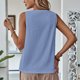 thumbnail image 5 of Vestidos Casuales Para Mujer, Blusas De Mujer De Moda Camiseta informal de cuello redondo sin mangas para mujer de moda de verano, 5 of 8