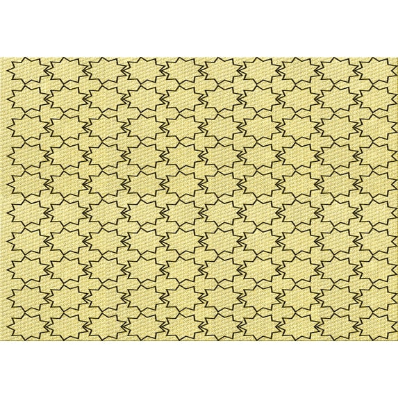 Ahgly Company Indoor Rectangle Patterned Caramel Brown Area Rugs, 4' x 6'