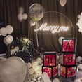 thumbnail image 4 of Letter Boxes Birthday Decorations Transparent Box Birthday Party Surprise Box Wedding Venue Decoration Props, 4 of 8