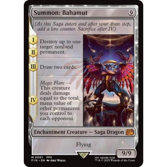 Magic the Gathering - Universes Beyond: FINAL FANTASY - Summon: Bahamut Near Mint