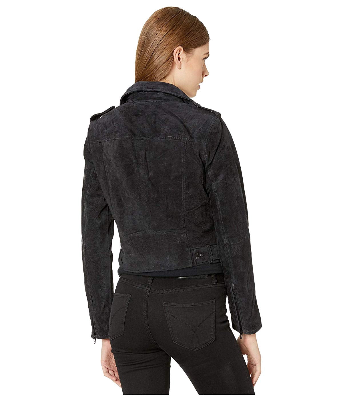 Blank NYC Real Suede Moto Jacket in 