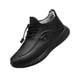 thumbnail image 2 of Waterproof Winter Snow Boots for Men Thick Fleece Lined Leather Upper Lace Up Ankle Booties Non-Slip Warm Thermal Outdoor Cold Weather Shoes, 2 of 6