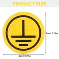 Ogitude 1 Sheet Protective Earth Ground Symbol Sign Warning Electrical