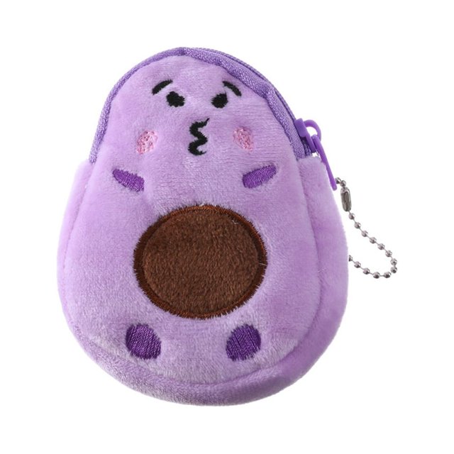 Monedero pequeño de dibujos animados para niños, lindo bolso de peluche con colgante, divertido monedero para niña