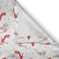 thumbnail image 5 of Ambesonne Fashion Grommet Curtain, Fashion High Heels Flowers, 50" x 96", Red White, 5 of 6