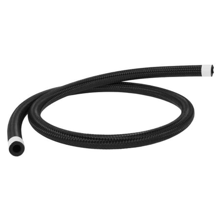 Unique Bargains 1 Pcs Fuel Line Hose Vacuum Hose Automotive Fuel Hose 8mm 5/16 (ID) 15mm/ 3/5 (OD) 100cm/3.28ft(L) NPR Rubber Nylon Braided