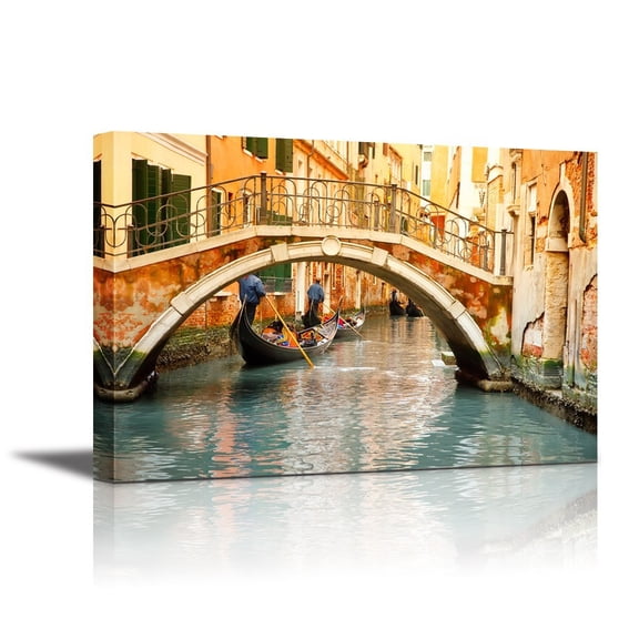 Canvas Wall Art - Beautiful Landscape of Venice | Modern Home Decor Canvas Prints Giclee Printing Wrapped & Ready to Hang - 16" x 24"