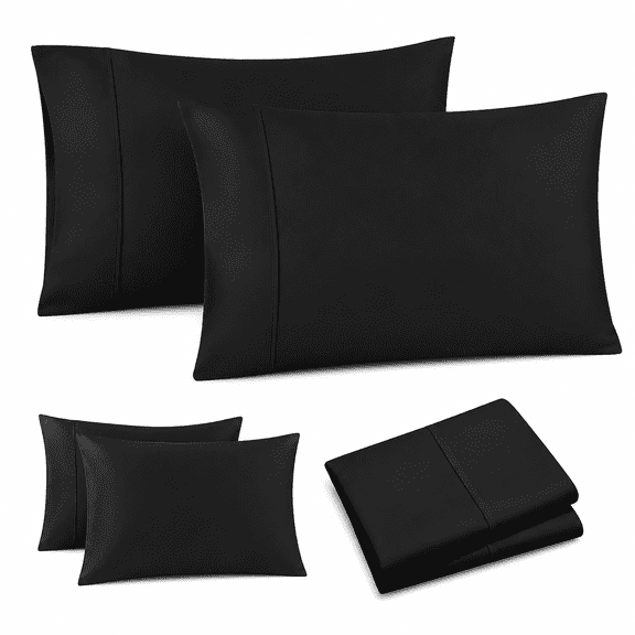 FURMORA 2026 New Set of 2 - Premium Flannel Fleece Envelope Closure Pillowcases, Extra Thick, Solid Color, Hypoallergenic Twin Pack for Standard/Queen Pillows - 20X30 Inches, Machine Washable
