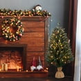 thumbnail image 5 of Zimtown 3ft Pre-Lit Artificial Christmas Tree, Table Mini Xmas Tree, Tabletop Decor Decoration Linen Base, Green, 5 of 8