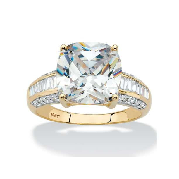 PalmBeach Jewelry CushionCut Cubic Zirconia Engagement Anniversary