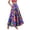 Multicolor, variant on Long Skirts for Women High Waisted Pleated A-Line Swing Maxi Skirts Vintage Boho Floral Print Skirts