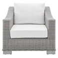 thumbnail image 6 of Modway Conway Sunbrella® Outdoor Patio Wicker Rattan Armchair in Light Gray White, 6 of 10