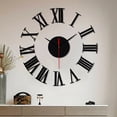 thumbnail image 5 of DIY Wall Clock - Frameless Mute Mirror Sticker Decor, Self-Adhesive EVA Foam Digits for Home Office Cafe & Hall, 20" Customizable Silent Clock, 5 of 6