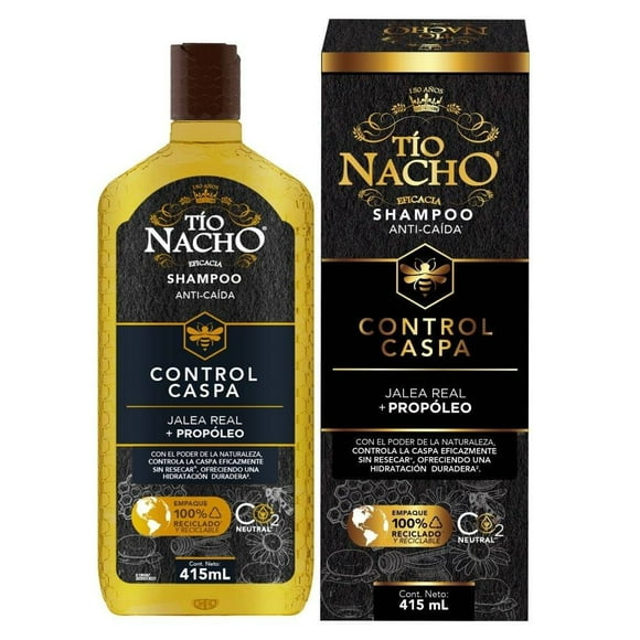 Shampoo Tío Nacho Control Caspa Jalea real + Propóleo 415ml