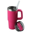 thumbnail image 5 of Ozark Trail 18 oz Insulated Stainless Steel Tumbler with Handle, Hot Pink, 5 of 8