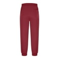 thumbnail image 4 of Dagegui Under $15 Mens Jogger Sweatpants Drawstring Elastic Waist Tapered Pants Soft Comforable Gym Workout Sweatpant Casual Home Pant Wine,S, 4 of 8