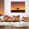 thumbnail image 3 of Designart Solitary Tree in Namib Desert - African Landscape Printed Throw Pillow - 16x16, 3 of 4