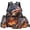 Patriotic Fire Eagle, variant on HUIACONG 4Pcs Kids School Backpack for Girls, Galaxy Black Cat Bookbag with Water Bottle Cover, Lunch Bag Set for Girls Teens, Adorable Girl Backpacks for Schools