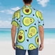 thumbnail image 4 of Fotbe Avocado and Hearts Camisa Hawaiana para Hombre Unisex – Camisa Casual de Verano con Botones de Manga Corta de Algodón y Lino,Medium, 4 of 7