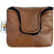 Brown Leather Golf Mallet Putter Headcover by Sunfish
