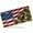 American Flag and Camouflage, variant on 1 Pcs Colorful Cat Heads License Plate Frame,License Plate Cover for Car Decorative Parts,Aluminum License Plate Bracket Holder Rust-Proofof for US Standard Car