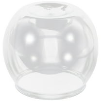 GAXIRE Clear Plastic Fish Tank with Creative Desktop Ornament for Living Room