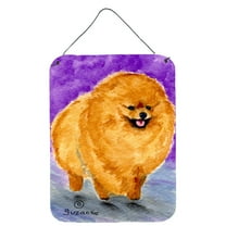 Carolines Treasures SS8681DS1216 Pomeranian Aluminium Metal Wall or Door Hanging Prints, 16" x 12", Multicolor