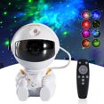 thumbnail image 3 of Star Projector Galaxy Night Light Astronaut Starry Nebula Ceiling Galaxy Projector Light for Home Bedroom (White), 3 of 8