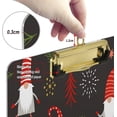 thumbnail image 3 of FMSHPON Cute Christmas Gnomes Clipboard Hardboard Wood Nursing Clip Board and Pull for Standard A4 Letter 13x9 inches, 3 of 7
