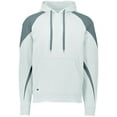 thumbnail image 3 of Holloway Sportswear L Prospect Hoodie White/Charcoal Heather 229546, 3 of 4