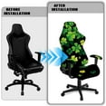 thumbnail image 5 of Xoenoiee Shamrock Pattern Gaming Chair Cover St. Patrick's Day Decor Stretchable Computer Chair Cover for Armchair, Swivel Chairs, Computer Boss Chair, Removable Chair Slipcovers with Armrest Cover, 5 of 7