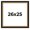 Bridger Gold, variant on 26x25 Frame Gold Bronze Solid Wood Picture Frame Width 0.75 Inches