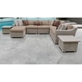 thumbnail image 2 of Coast 9 Piece Outdoor Wicker Patio Furniture Set in Wheat, 2 of 2