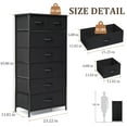 thumbnail image 2 of VREDHOM  7-drawer Storage Chest Dresser Black, 2 of 5