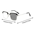 thumbnail image 3 of Gafas de lectura semisín montura en negro y dorado, enfoque automático, alta definición, ligeras y sin montura, para hombre y mujer, cómodas todo el día, portátiles, 3 of 4