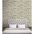 thumbnail image 6 of NextWall Distressed Faux Brick Peel and Stick Wallpaper (Neutral), 6 of 16