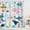 A Ocean Blue, variant on Kids Shower Curtain 72Wx84H Extra Long Ocean Cute Cartoon Whale Funny Kid Bathroom Decor Nursery Boys Girls Underwater Coastal Submarine Fish Animal Bath Curtain Fabric Polyester 12 Pack Hooks