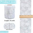 thumbnail image 2 of 10 Yards Flower Lace Ribbon 10cm White Embroidered Sequins Lace Mesh Trim Tulle Webbing Bow Making Ribbon Floral Applique Sewing Craft Supplies Edge Trim for Wedding Bridal Clothes Curtain, 2 of 8
