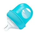 thumbnail image 6 of Boon Nursh Reusable Silicone Pouch Baby Bottle, Air-Free Feeding, Blue Multi Pack 4 Oz 3 Pk, 6 of 7