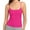 Hotpink, variant on Women's Scoop Neck Cami Crop Tops Strap Camisole Tank Shirt Cami Cropped Tops