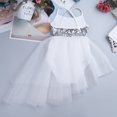 thumbnail image 4 of Hansber Kids Girls Sequins Gymnastics Camisole Leotard Ballet Tutu Dress Ballerina Dance Performance Wear Ivory 5-6, 4 of 6